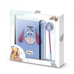 Winnie The Pooh Igor Face-caja Regalo Con Diario Y Bolígrafo Fashion, Azul