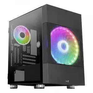 Aerocool Atomic Mini USB 3.2 ARGB Negra