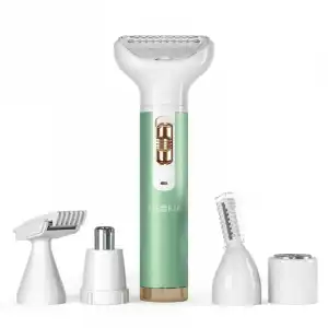 Ailoria Evapore Set Depiladora USB 5 en 1 con Diferentes Accesorios Verde