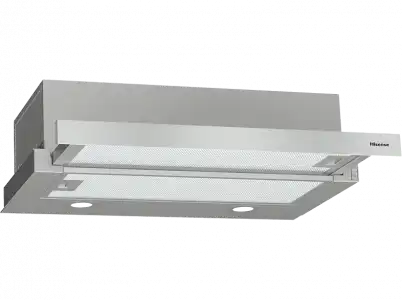 Campana - Hisense CH6TL4BX, De pared, 3 velocidades, 450 m³/h, Inox