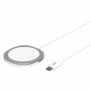 Cargador Inducción 15w Fijación Magnética Magsafe Función Soporte Akashi Blanco