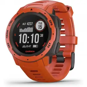 Garmin Instinct Solar Smartwatch Rojo