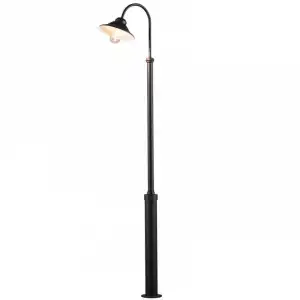 Konstsmide Vega Farola de Jardín E27 240cm Negro Mate