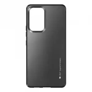 Mercury I-jelly Funda de Gel Silicona Efecto Metalizado en Negro para Samsung Galaxy A53 5G