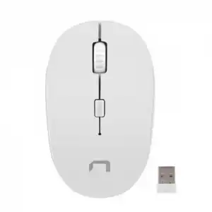 Natec Martin Ratón Óptico Inalámbrico 1600 DPI Blanco