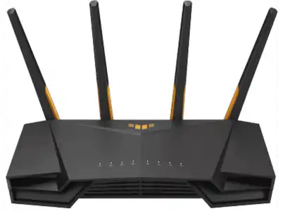 Router gaming - ASUS TUF AX3000, WiFi 6, 2402 mbps, Doble banda (2,4 GHz / 5 GHz), Negro