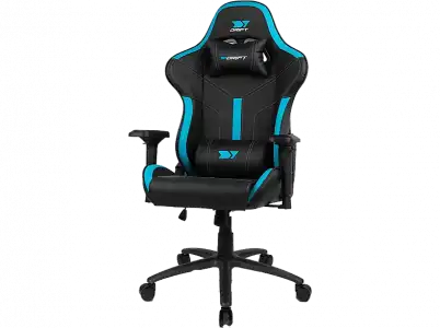 Silla gaming - Drift DR350, Polipiel, Reposabrazos 4D, Ruedas silenciosas, Inclinación, Azul