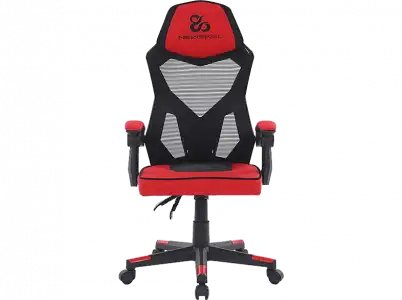 Silla gaming - Newskill Gaming Eros Tela Roja, Ergonómica, Reposabrazos, Altura ajustable, Rojo