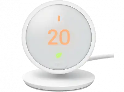 Termostato - Google Nest Termostat E HF001235-IT, LCD, Wi-Fi, App Nest, Blanco, Domótica