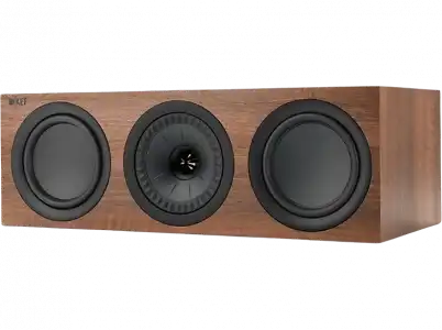 Altavoz central - KEF Q650c, 150 W, 64Hz-28KHz (± 3db), 8Ω, 87dB, Central 2.5 vías, Bass Réflex, Nuez