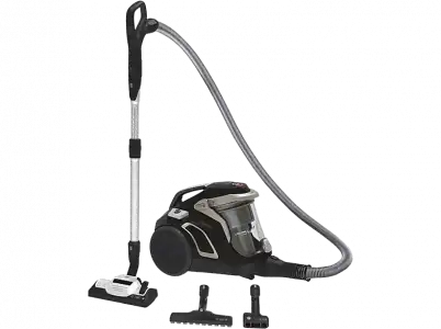 Aspirador sin bolsa - Hoover HP700 MASCOTAS, Cepillo Pelo Mascotas, Ciclónico, Filtro HEPA 13, 850W, Silencioso, Depósito 2L, Cable 9m, Dorado