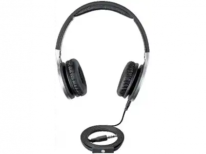 Auriculares - ISY IHP-1600, De diadema, Con cable, Control volumen, Negro y Gris