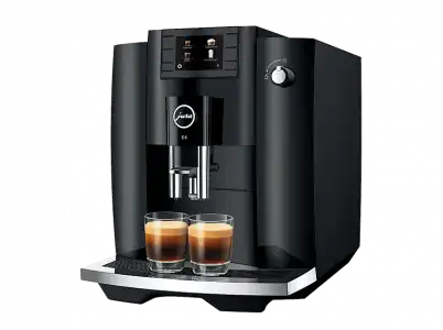 Cafetera superautomática - Jura E6, 15 bar, 1450 W, 2 tazas, Easy Cappuccino, Molienda profesional, Negro