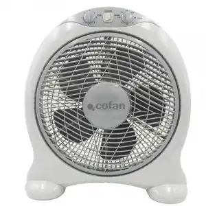 Cofan Cierzo Ventilador Box Fan 50W Beige Claro