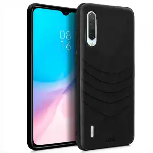 Cool Carcasa Leather Bordado Negro para Xiaomi Mi 9 Lite