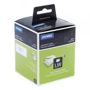 Dymo LW S0722400 2 Rollos 260 Etiquetas para Direcciones 89x36mm Blancas