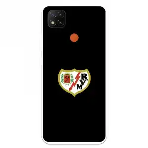 Funda Para Xiaomi Redmi 9c Del Rayo Vallecano Escudo Fondo Negro - Licencia Oficial Rayo Vallecano