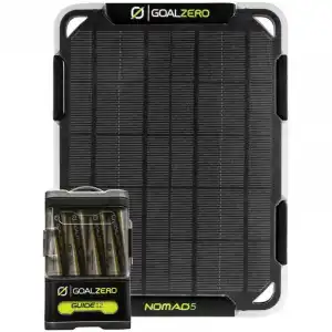 Goal Zero Kit Solar Guide 12 + Nomad 5 Cargador Solar de Baterías