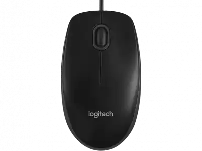 Ratón - Logitech B100, ratón óptico, Ambidiestro, 3 botones, Windows, Mac, Linux, Negro