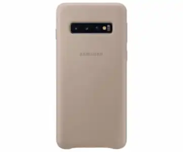 Samsung Leather Cover Cuero Gris Galaxy S10 Funda Trasera