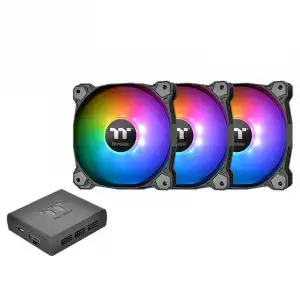 Thermaltake Pack de 3 Pure Plus RGB 12 Radiator Fan TT Premium Edition