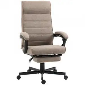 Vinsetto Silla de Oficina Giratoria Altura Ajustable Marrón