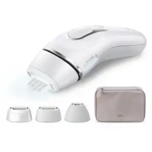 Braun - Silk·expert Pro 3 PL3230 Depiladora De Luz Pulsada Para Mujer, Depilación Permanente Del Vello Visible En Casa, Blanca/Plateada