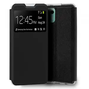 Cool Funda Flip Cover Liso Negro para Xiaomi Mi 11 Lite/Mi 11 Lite 5G