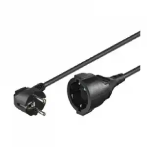 Goobay Cable de Alimentacion Alargador Schuko 3m Negro