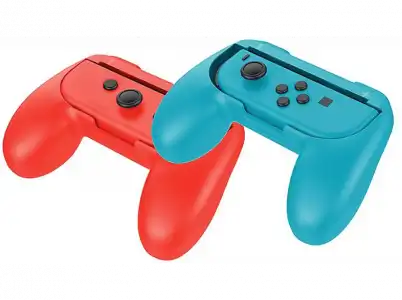 Grips – Ardistel, Para Mando Nintendo Switch, Ergonómico, Botones SL/SR, Rojo, Azul