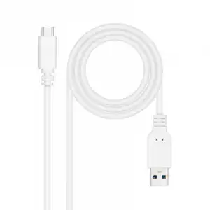 Nanocable Cable USB 3.1 a USB-C Macho/Macho Blanco 1.5m