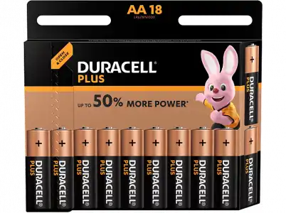 Pilas AA - Duracell Plus Power Alcalino 1.5V, Pack 18