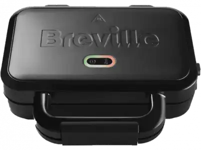 Sandwichera - Breville VST082X-01, Potencia 850 W, Placas antiadherentes, Aptas lavavajillas, Negro