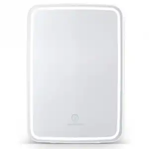 Schneider Scmf10mw Mini Nevera Para Maquillaje Portátil 9 L Modo De Iluminación Espejo Led Regulable Función Frio/calor