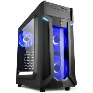 Sharkoon VG6-W Acrílico USB 3.0 Negro/Azul