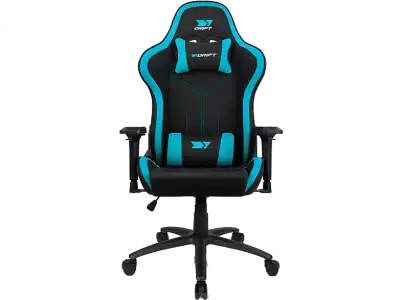 Silla gaming - Drift DR110, Tela, Reposabrazos 4D, Alta transpiración, Hasta 150 kg, Azul