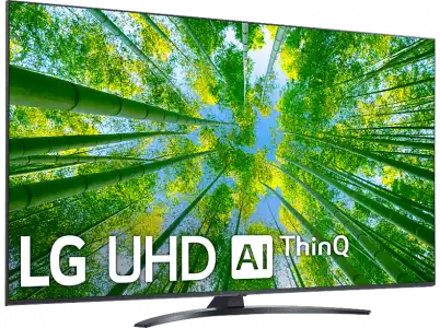 TV LED 55" - LG 55UQ81006LB, UHD 4K, Inteligente a5 Gen5 AI Processor Smart TV, DVB-T2, Negro