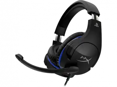 Auriculares gaming - HyperX Cloud Stinger, De diadema, Para PS4/PS5, Micrófono, Azul y Negro