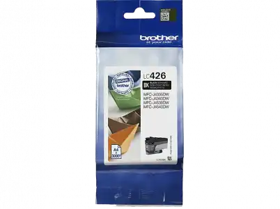 Cartucho de tinta - Brother LC426BK, Compatible con MFC-J4540DWXL, Negro