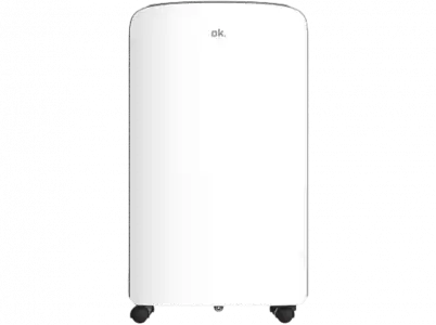 Deshumidificador - OK ODH 161821, 16 l/día, 25 m², 2 velocidades, l, 400 W, 130 m³/h, Blanco