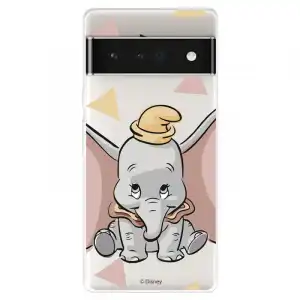 Funda Para Google Pixel 7 Pro Oficial De Disney Dumbo Silueta Transparente - Dumbo