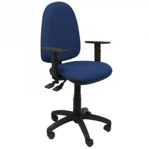 Piqueras y Crespo Tribaldos Silla Oficina con Brazos Regulables Azul Marino