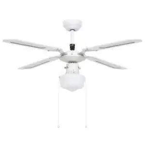 Ventilador De Techo Con Lámpara Blanco 106 Cm Vidaxl