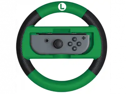 Volante - Hori Mario Kart 8 Deluxe (Luigi version), Para mando Joy-Con de Nintendo Switch, Verde