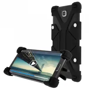 Avizar Funda Antigolpes con Soporte Negra para Smartphones de 4.7" a 5.3"