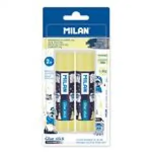 Blíster 2 barras de pegamento Milan azul 21g El Yeti