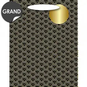Bolsa de regalo grande Hallmark 970 Escamas de oro