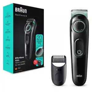 Braun BeardTrimmer 3 BT3323 Afeitadora Eléctrica Negra/Verde