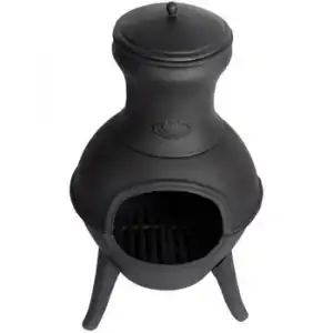 Chimenea De Hierro Fundido 70 Cm Negro Ff109 Esschert Design