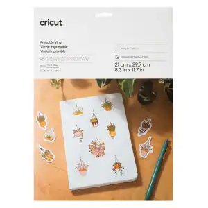 Cricut - Vinilo Imprimible Blanco A4 12 Hojas Para Joy Xtra